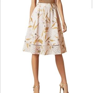 Ted Baker Jariita Cotton Eyelet Skirt